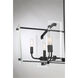 Everett 8 Light 44 inch Matte Black Linear Chandelier Ceiling Light