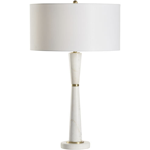 Guinevere 24.5 inch 100.00 watt White/Cream and Gold Table Lamp Portable Light
