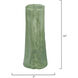 Sequoia 14 X 7 inch Vase in Small, Green Glass, Small, Inline
