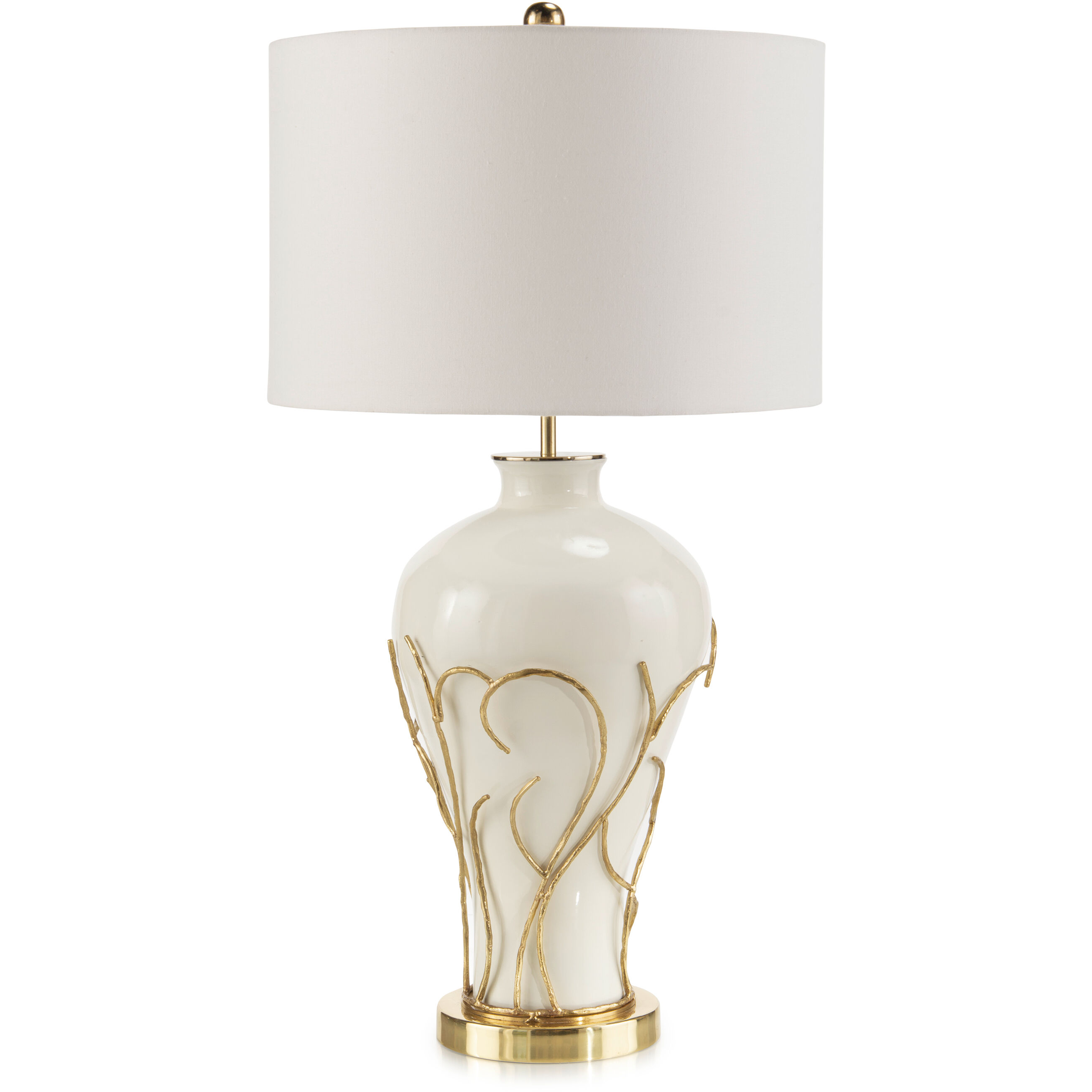 Leah White Table Lamp Portable Light