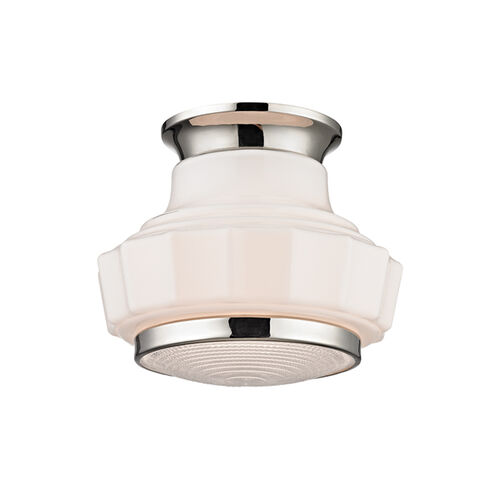 Odessa 1 Light 8.75 inch Polished Nickel Semi Flush Ceiling Light
