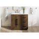 Chase 36 X 34 inch Hazel Oak Bathroom Vanity Cabinet