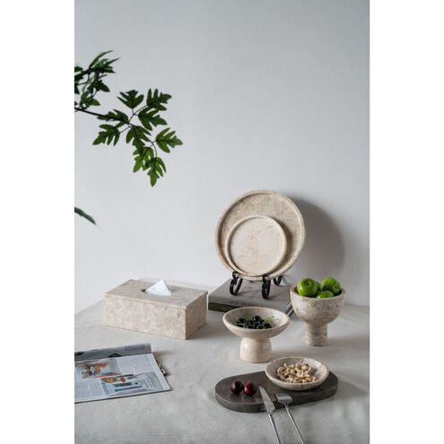 Anita Cream Pedestal Bowl
