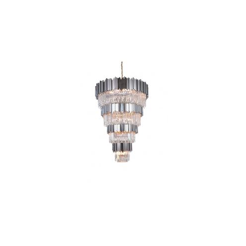 Canada 33 Light 35 inch Shiny Nickel Chandelier Ceiling Light