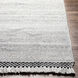 Azalea 90 X 60 inch Light Gray Rug in 5 x 8, Rectangle