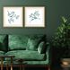 Animals Collection Green Framed Art