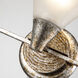 Lemoine 3 Light 24.5 inch Silver Leaf Bath Bar Wall Light