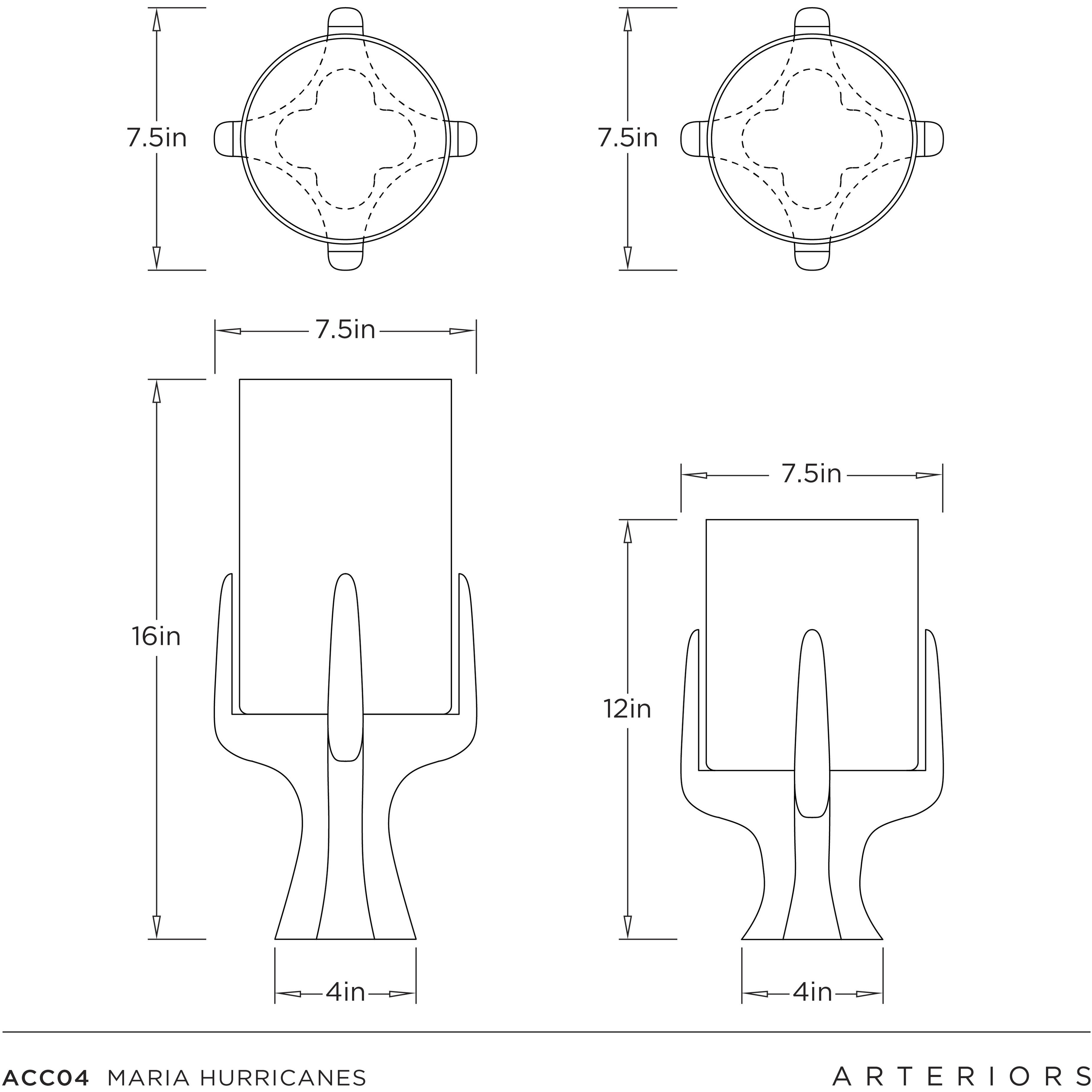 Maria 16 inch Hurricanes, Set of 2