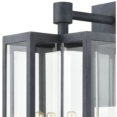 Bianca 4 Light 25 inch Aged Zinc Outdoor Wall Sconce