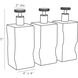 Zerdomo Smoke Luster Decanters, Set of 3
