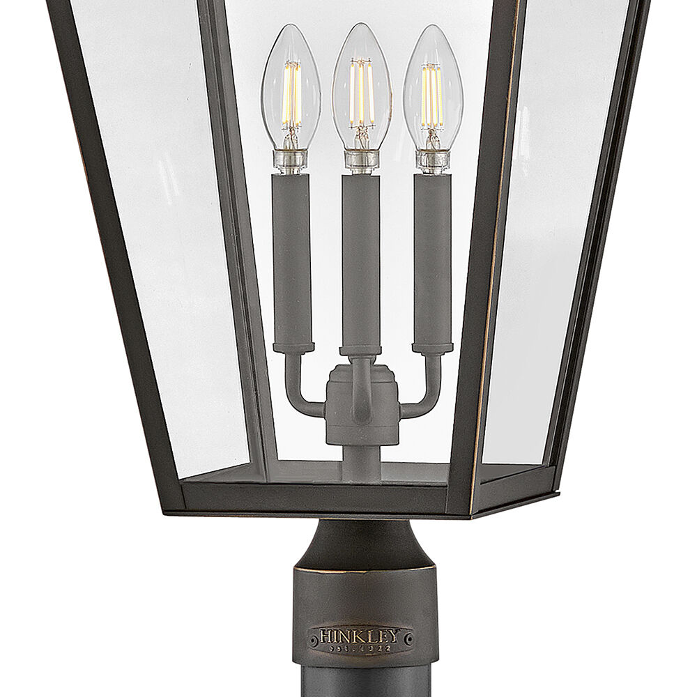 Estate Series Alford Place LED 26 inch Oil Rubbed Bronze Outdoor Post Mount Lantern