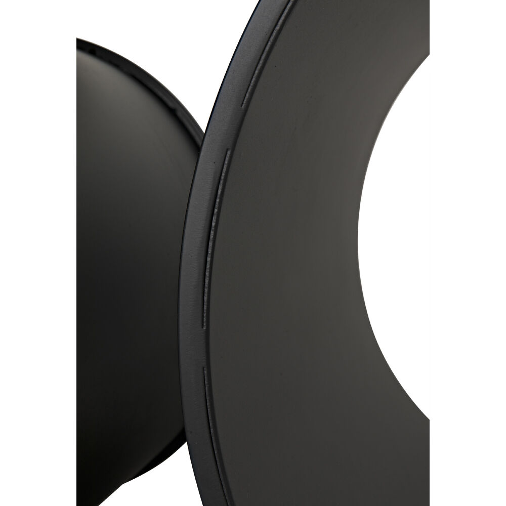 Alec 24 X 23.5 inch Matte Black Side Table