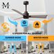 Atlas Alessandra 72 inch Textured Bronze with Gray Ash Blades Indoor/Outdoor Ceiling Fan
