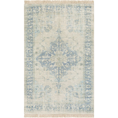 Zainab 36 X 24 inch Aqua Rug in 2 x 3, Rectangle