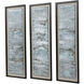 Ocean Swell 66 X 21 inch Painted Metal Art, Set of 3 