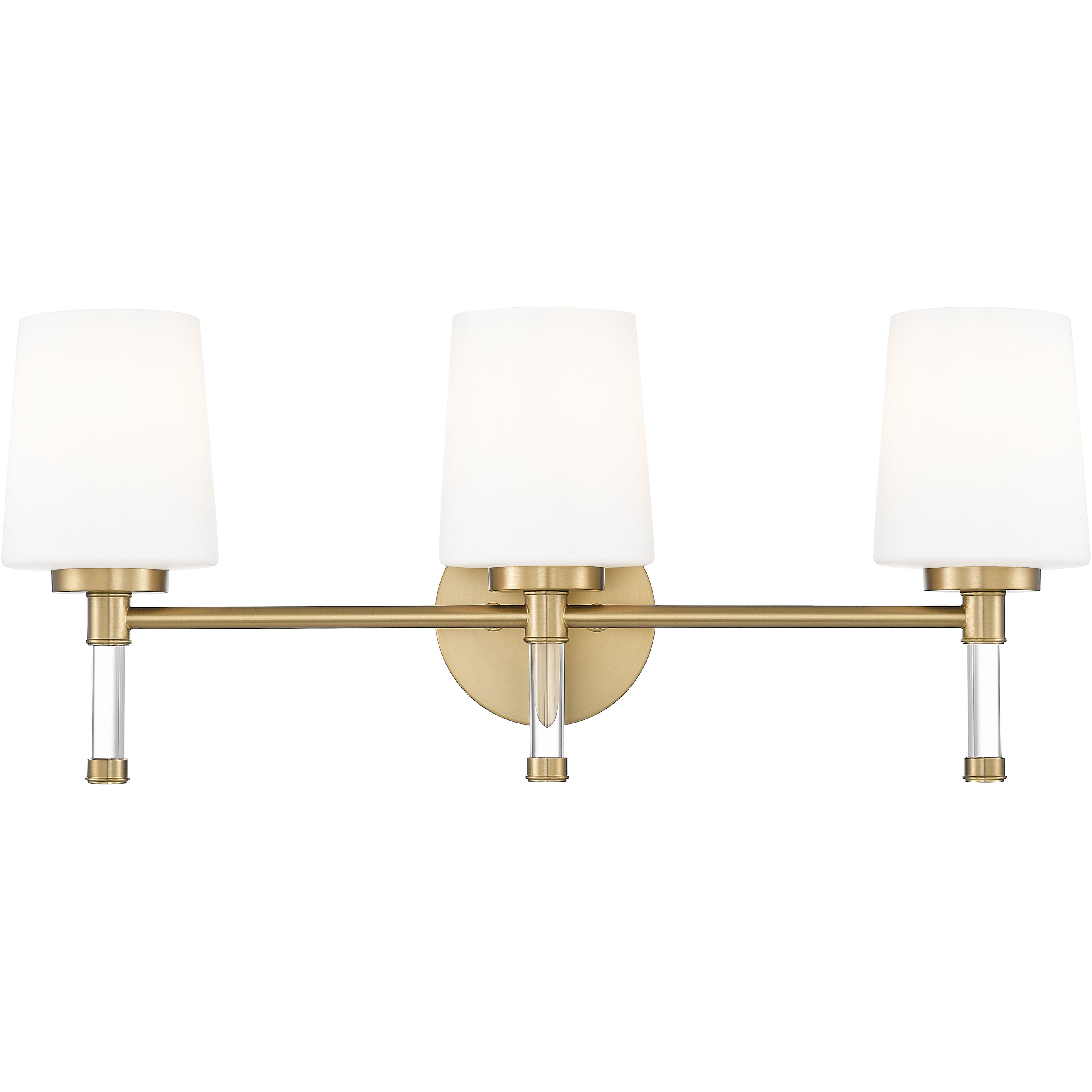 Henri 3 Light 24 inch Modern Gold Bathroom Vanity Wall Light
