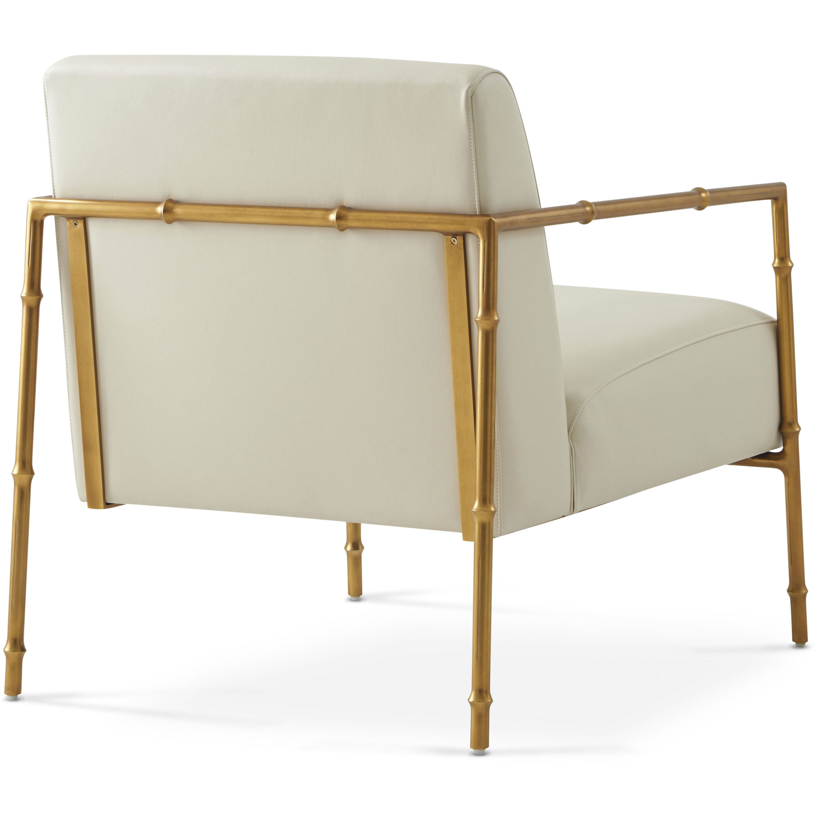 Kesden LBB Brass Occasional Chair, Upholstered