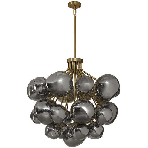 Dionis 27 Light 40 inch Brushed Gold with Smoked Chandelier Ceiling Light, Round