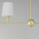 Bristol 4 Light 48 inch Satin Brass Linear Pendant Ceiling Light