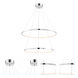 Rimmy LED 28 inch Chrome Pendant Ceiling Light