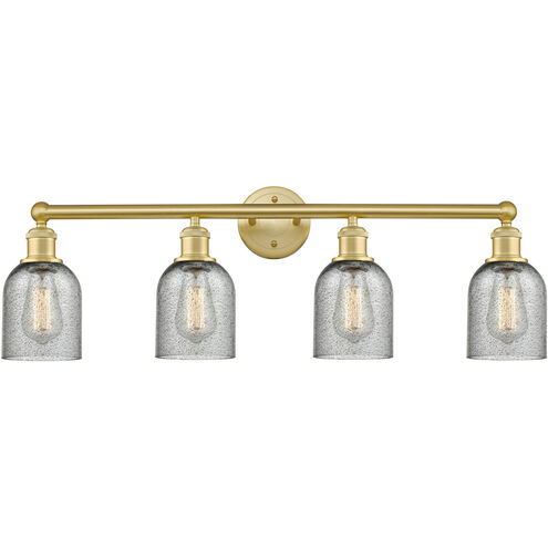 Caledonia 4 Light 32 inch Satin Gold Bath Vanity Light Wall Light in Charcoal