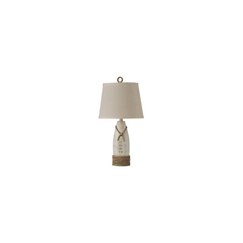 Signature 26.25 inch 100 watt Distressed White Table Lamp Portable Light