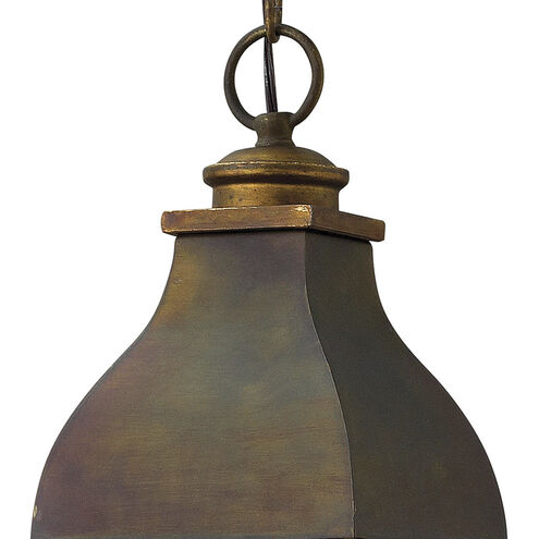 Heritage Bingham LED 8 inch Sienna Outdoor Hanging Lantern