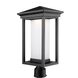Overbrook LED 20 inch Black Outdoor Post Lantern