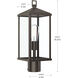 Cantley 1 Light 18.25 inch Antique Bronze Outdoor Post Mount Lantern Light