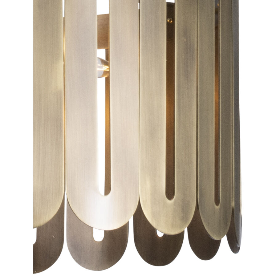 Serena 3 Light 26 inch Antique Brass Chandelier Ceiling Light