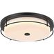 Kolson 1 Light 20 inch Black Flush Mount Ceiling Light