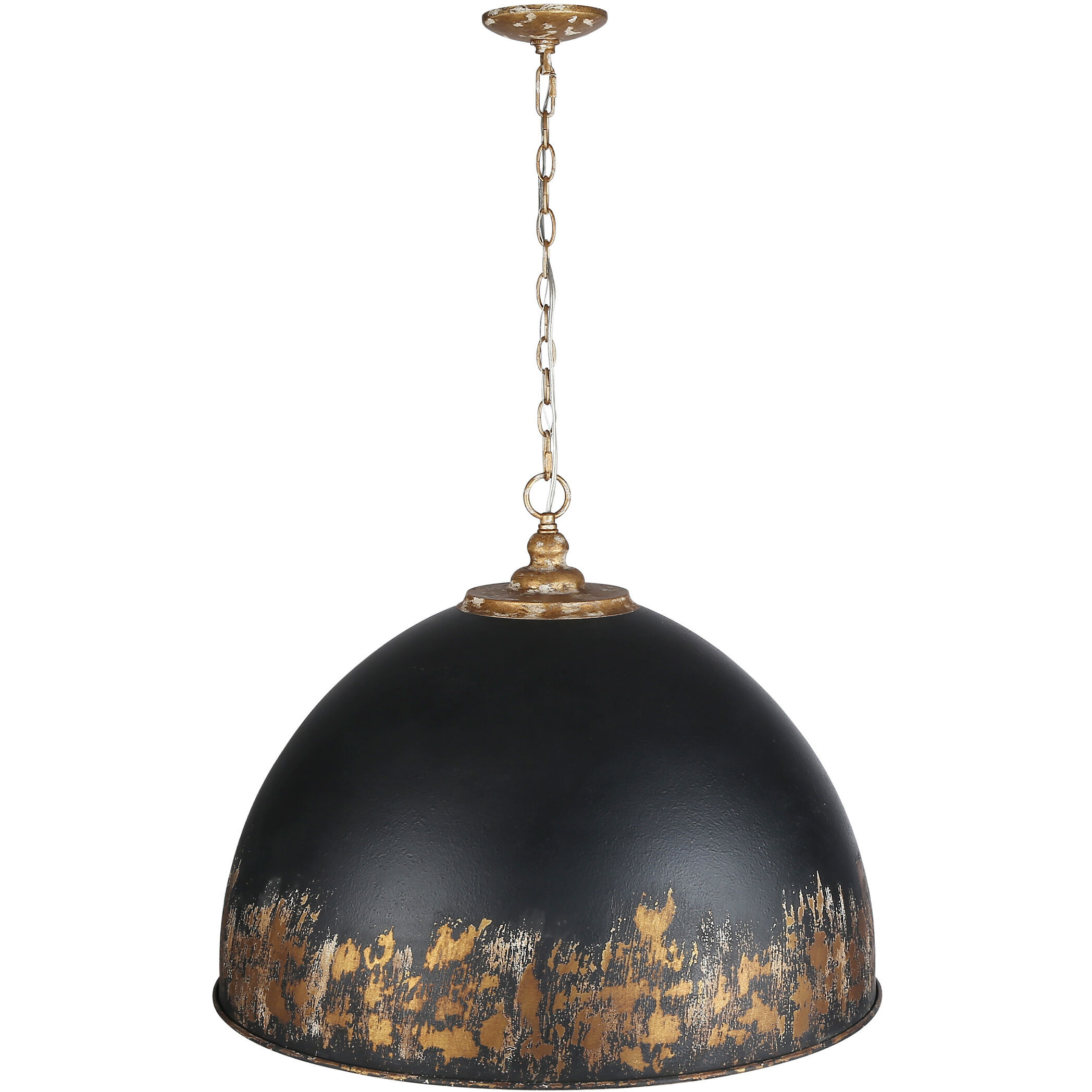 Alison Pendant Ceiling Light in Weathered Black Iron