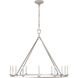 Chapman & Myers Darlana 12 Light 40 inch Polished Nickel Single Ring Chandelier Ceiling Light, Large