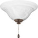 Airpro LED Antique Bronze Fan Light Kit, Etched Alabaster Glass