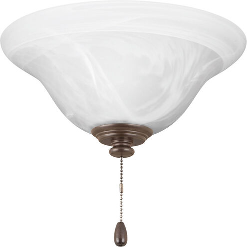 Airpro LED Antique Bronze Fan Light Kit, Etched Alabaster Glass