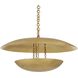 Florko 3 Light 24.5 inch Gold Leaf Chandelier Ceiling Light, Small