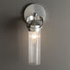 Bow 1 Light 5.8 inch Sterling Bath Sconce Wall Light
