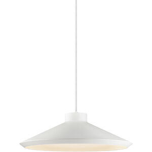 Koma LED 22 inch Satin White Pendant Ceiling Light in GU24