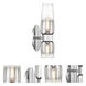 Flame Sconce Wall Light in Chrome