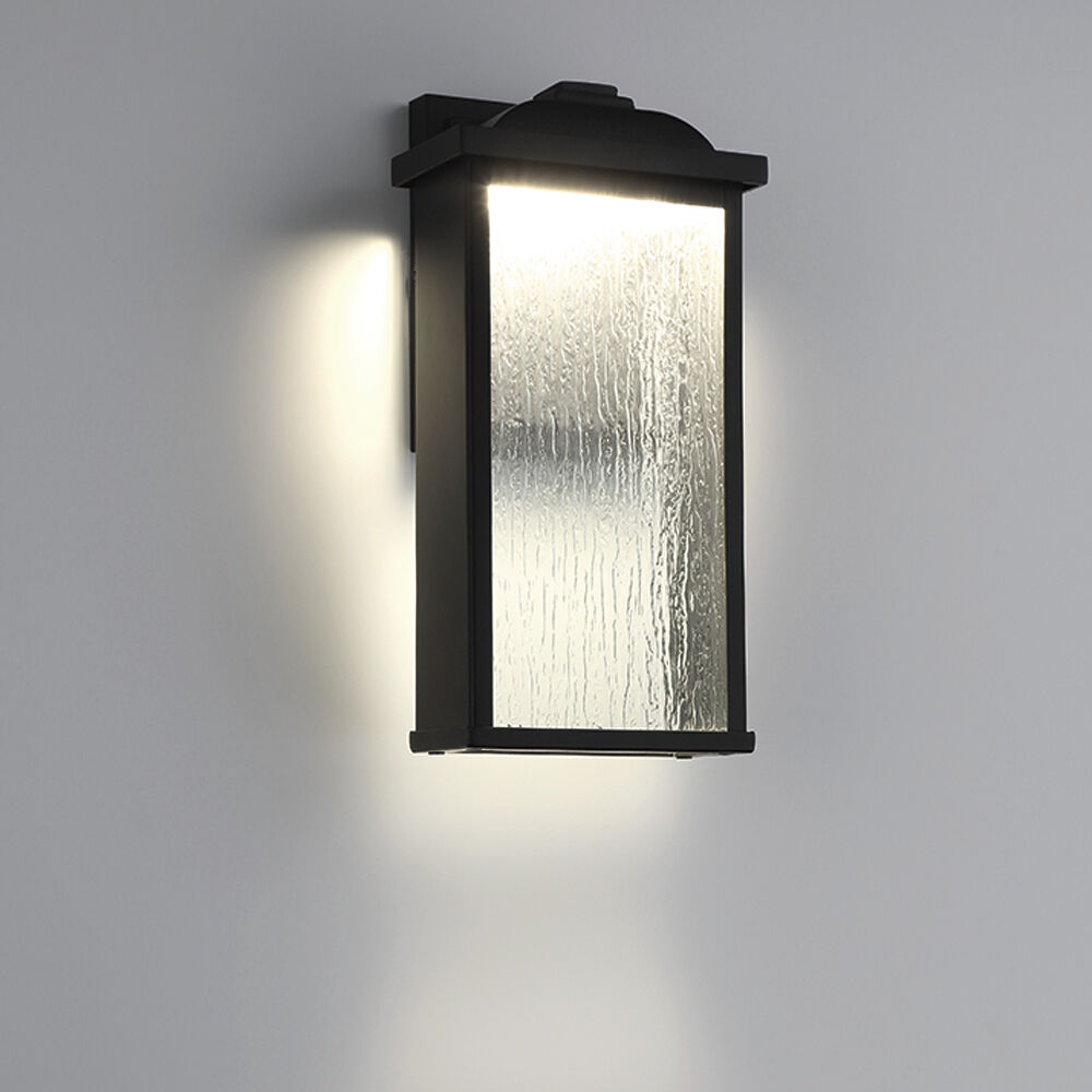 Venya LED 12 inch Black Outdoor Wall Sconce