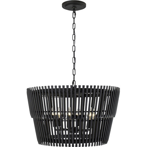 Apollo 6 Light 24 inch Carbon Black Pendant Ceiling Light