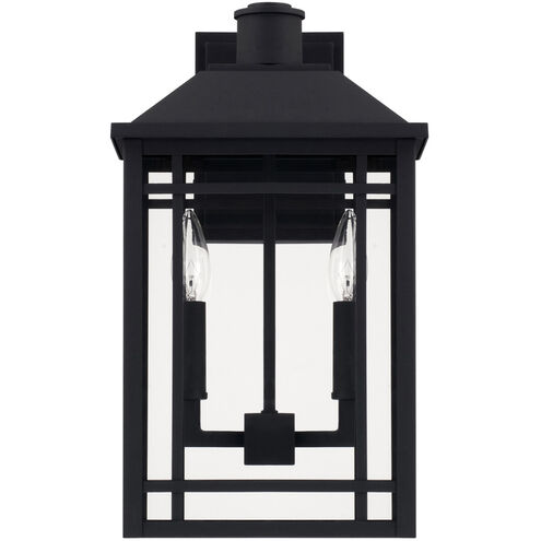 Braden 2 Light 17 inch Black Outdoor Wall Lantern