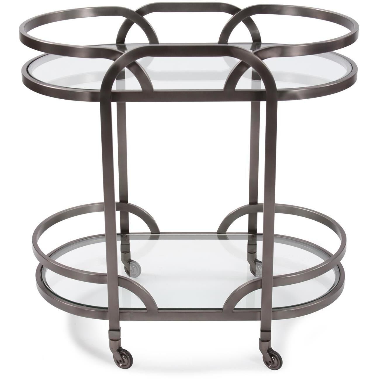 Carter Black Nickel Bar Cart
