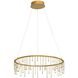 Lucerna LED 25.63 inch Stainless Steel Gold Chandelier Ceiling Light