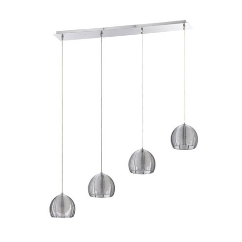 La Cage 4 Light 37 inch Chrome Pendant Ceiling Light