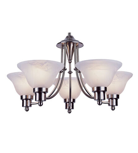 Perkins 5 Light 24 inch Brushed Nickel Chandelier Ceiling Light