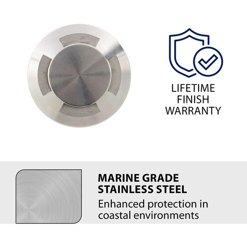 Tyler 12 4.1 watt Stainless Steel Path Lighting in 2700K, WAC Landscape