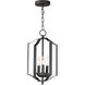 Provident 3 Light 10 inch Black Single Pendant Ceiling Light