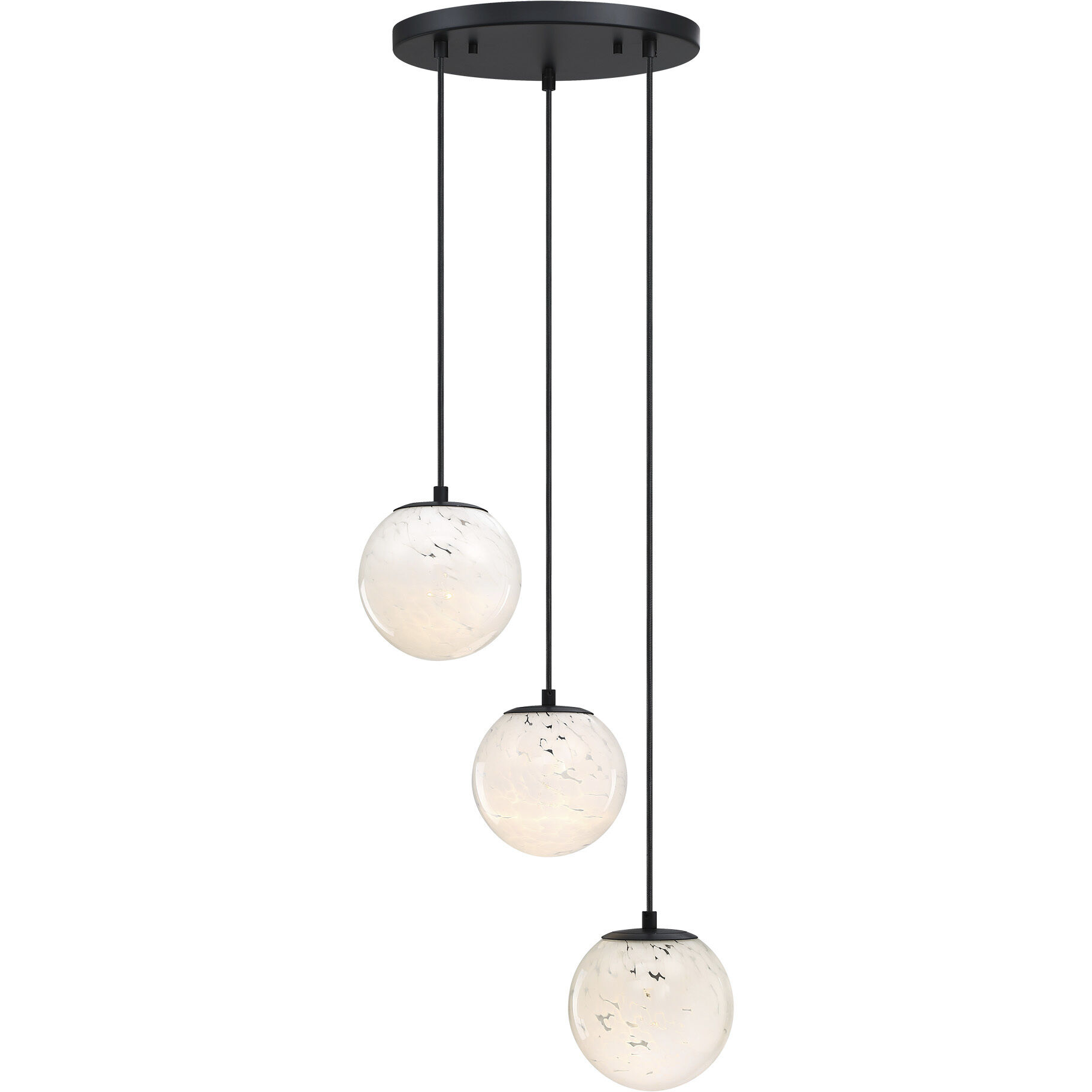 Circo LED 17.75 inch Matte Black Chandelier Ceiling Light
