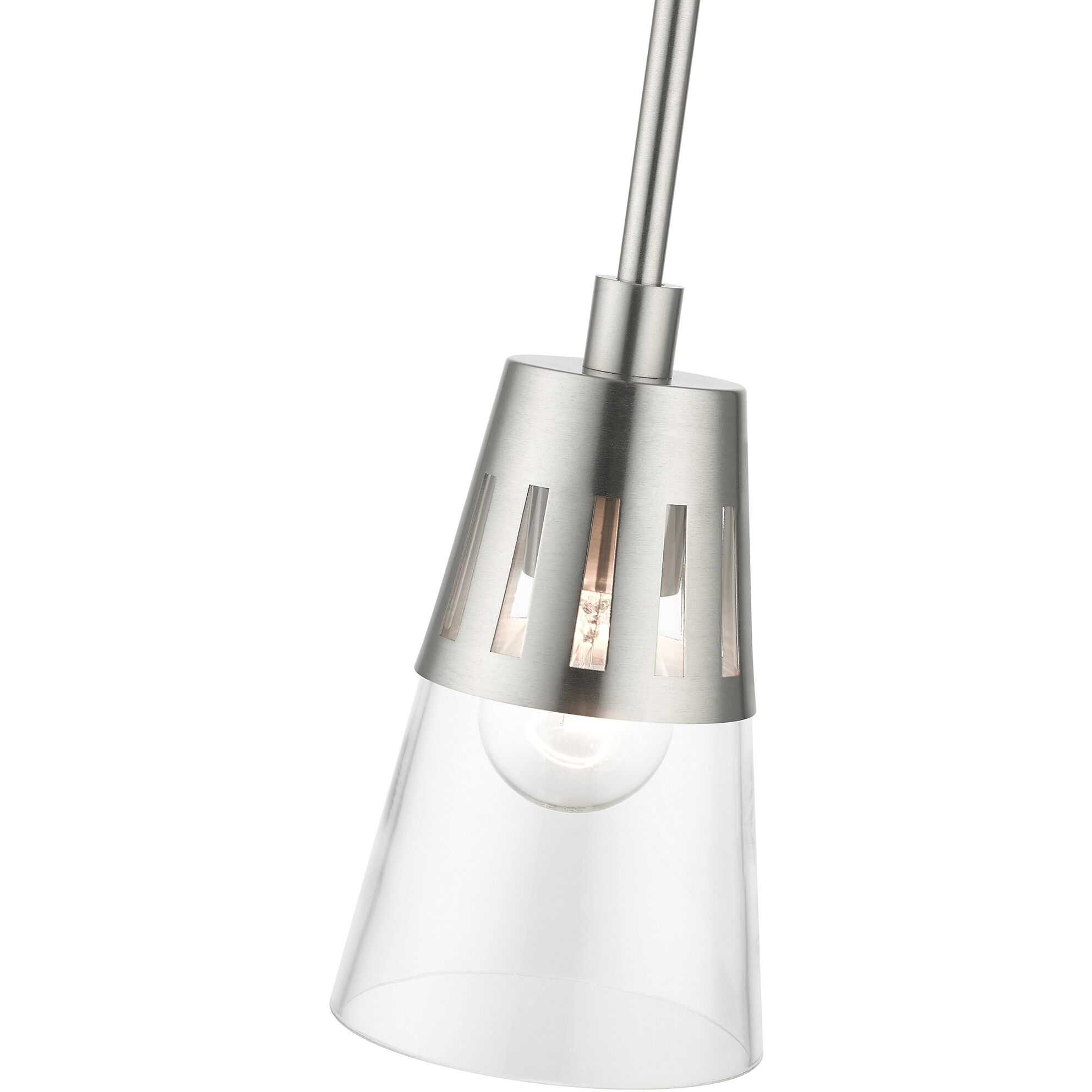 Bennington 1 Light 5.13 inch Brushed Nickel Mini Pendant Ceiling Light